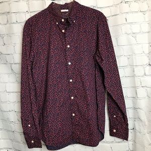 H&M Men’s Floral Print Long Sleeve Shirt